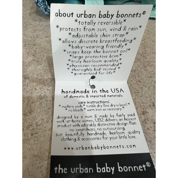 New UB2 Reversible Baby Sun Hat With Airplane & Blue Wave Design Adjustable Chi - Picture 2 of 7